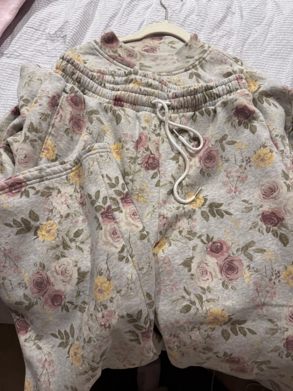 Abercrombie & Fitch Floral Lounge Sweatpants and Mockneck